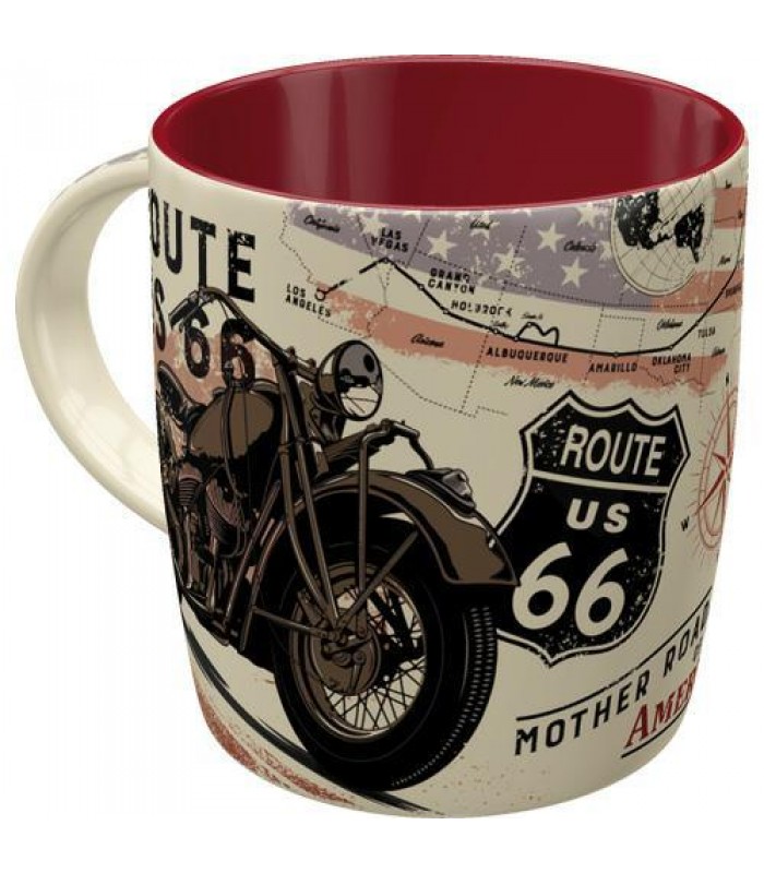 Чашка керамическая Nostalgic-Art Route 66 - Bike Map (43061)